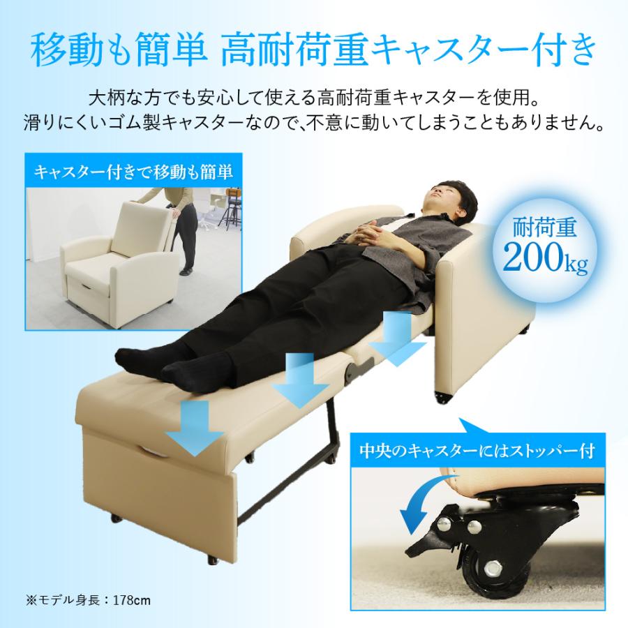 ソファベッド 折りたたみ コンパクト 簡易 ベッド 休憩室 1人