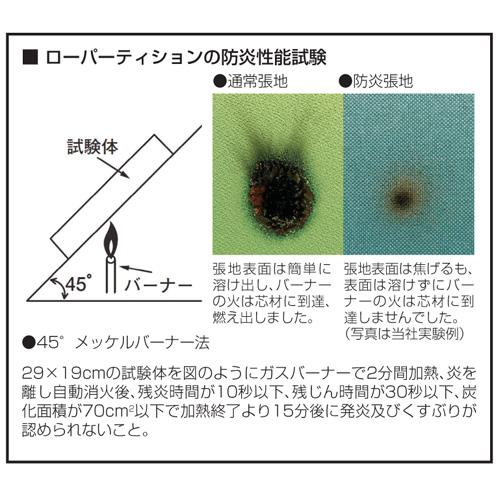 パーテーション 防炎 1512 幅1200×高さ1500mm 日本製 ピン対応 ピンナップ 間仕切り 簡単連結 パーティション 学校 防炎布地 オフィス カラフル LPX-1512FP_7