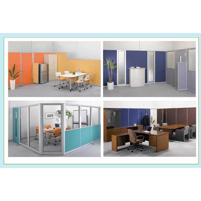 生興 パーティション W450×H1900mm ガラス パーテーション パネル 衝立