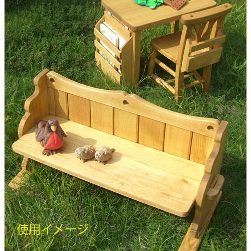 soldout キッズベンチ 子供用 絵本立て ぬいぐるみ ベンチ 北欧 木製