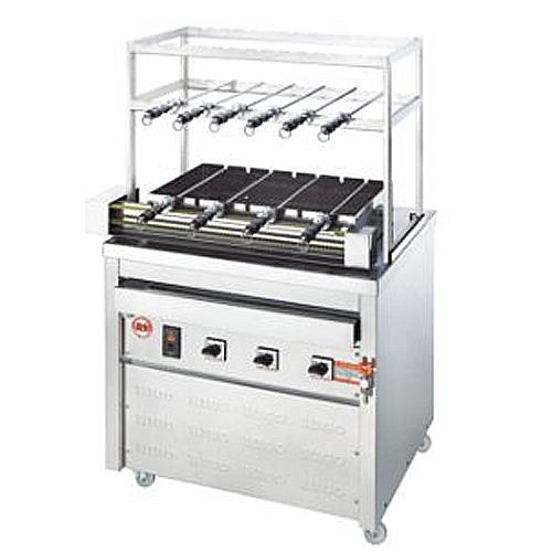 電気グリラー 幅990×奥行700×高さ1510mm シュラスコ焼機 グリラー 回転 