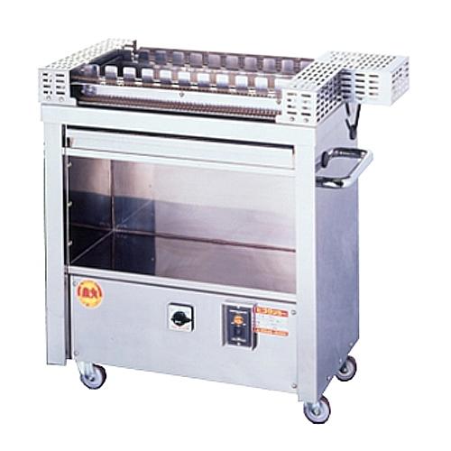 電気グリラー 幅850×奥行400×高さ840mm ちくわ焼機 グリル 回転式 調理