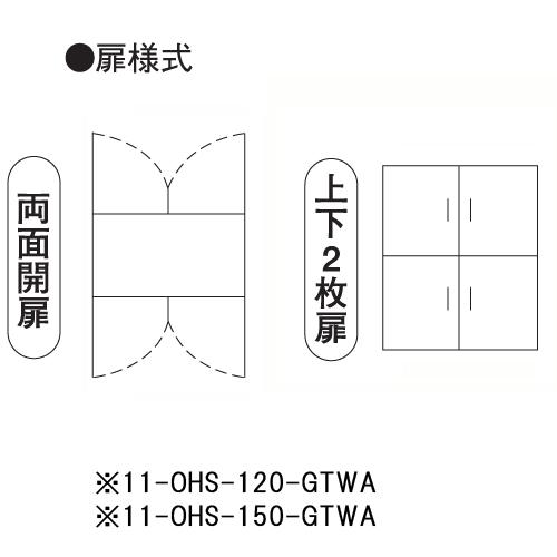 送料無料　温蔵庫　ホットキャビネット　食堂　OHS-120-GTWA