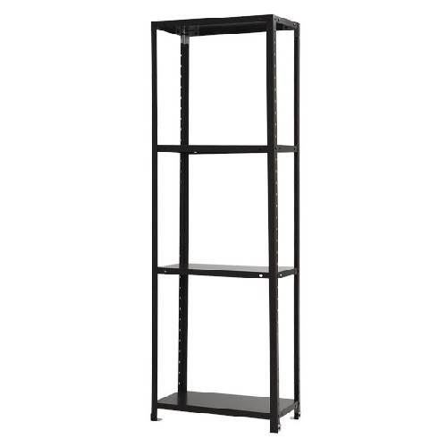 スチールラック 幅60×奥行40×高さ180cm 4段 40kg/段 スリムラック 軽量ラック 業務用 収納棚 スチール棚 物品棚 オープンラック 店舗 倉庫 整理棚 NSTR-636の画像