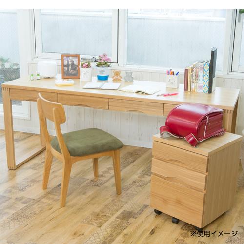デスク 幅180×奥行59cm 木製デスク 平机 収納付きデスク 引き出し付