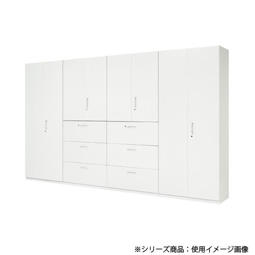 法人限定 両開き書庫 奥行45cm オフィス家具 書庫 書類棚 システムユニット 鍵付き ファイル棚 キャビネット 収納棚 ロッカー 収納ユニット V845-21H_7