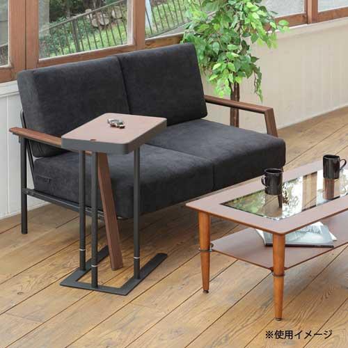 サイドテーブル 昇降式 木製天板 木製テーブル 高さ調節 カフェ リビング テーブル ベッドサイドテーブル コーヒーテーブル カフェテーブル シンプル SST-810の画像