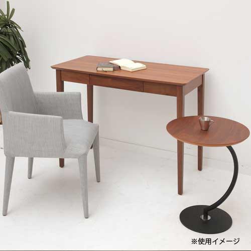 サイドテーブル 丸型 直径460mm 木製テーブル 木製天板 ウォルナット おしゃれ リビング カフェ 天然木 天然素材 自然素材 テーブル リビング シンプル SST-960の画像