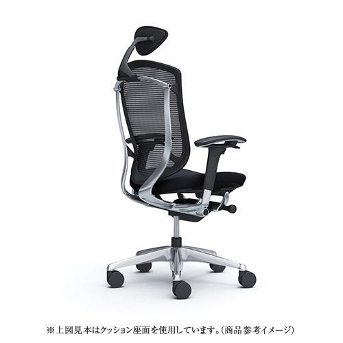 コンテッサ セコンダ オカムラ 可動肘 座革 小型ヘッドレスト ポリッシュフレーム ブラックボディ Contessa seconda オフィスチェア 椅子 CC8CXR-FPT CC8CBR-FPT_2