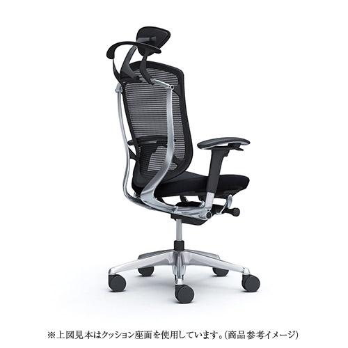 コンテッサ セコンダ オカムラ 可動肘 座革 ハンガー付き 小型ヘッドレスト ポリッシュフレーム ブラックボディ オフィスチェア 完成品 CC8DXR-FPT CC8DBR-FPT_2