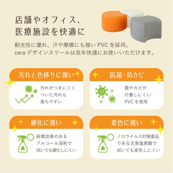 5点セット ロビーチェア スツール 病院 待合室 いす ロースツール 北欧 おしゃれ 待合 椅子 腰掛け 背もたれなし レザー CARA-97-S5-ORDERの画像