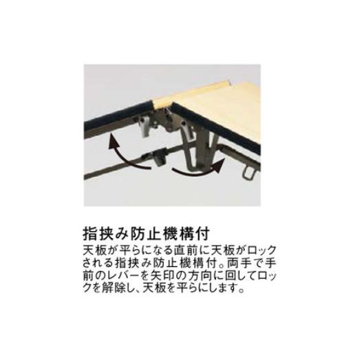 法人限定  折りたたみテーブル 長机 フライト式 幅1800×奥行750mm 会議用テーブル ミーティングテーブル 作業台 ワークテーブル 宴会 キャスター ETZ-K1875の画像