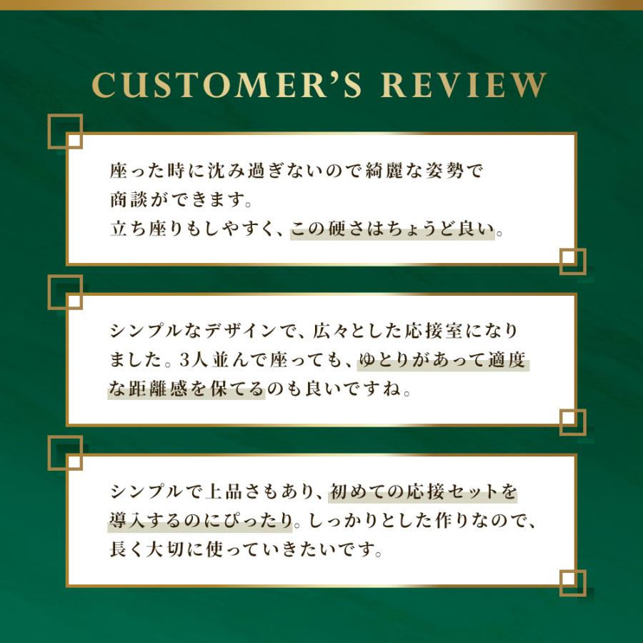 応接セット 4点 5人 応接 ソファ 椅子 応接室 テーブル ソファセット おしゃれ 合皮 レザー モダン シンプル 会議セット オフィス ロビー ルクシー LUX-T13S_5