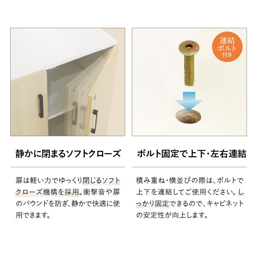 木製キャビネット 2段 扉付き 鍵付き 書庫 収納棚 本棚 幅80cm A4ファイル 書類棚 木製 オフィス 事務所 おしゃれ キャビネット シェルフ 可動棚 A4 収納 AR-2の画像