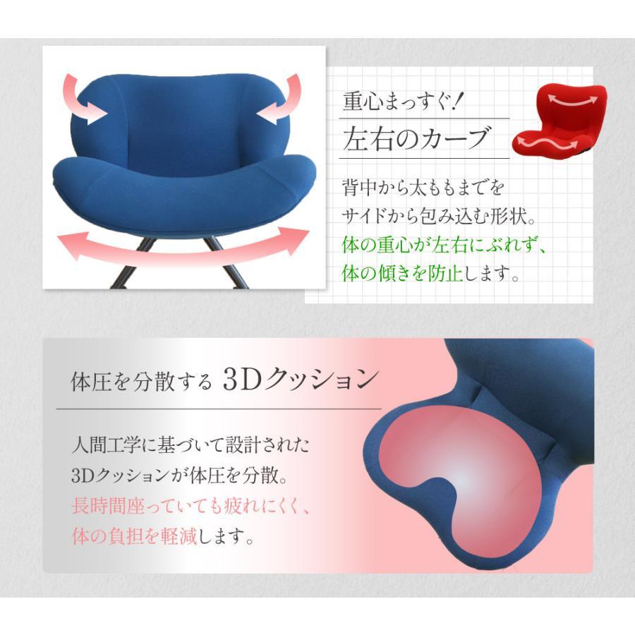 デスクチェア 姿勢矯正 椅子 バランスチェア 姿勢が良くなる 猫背 疲れない 腰痛対策 オフィスチェア 学習椅子 パソコンチェア おしゃれ リモートワーク BIS-1の画像