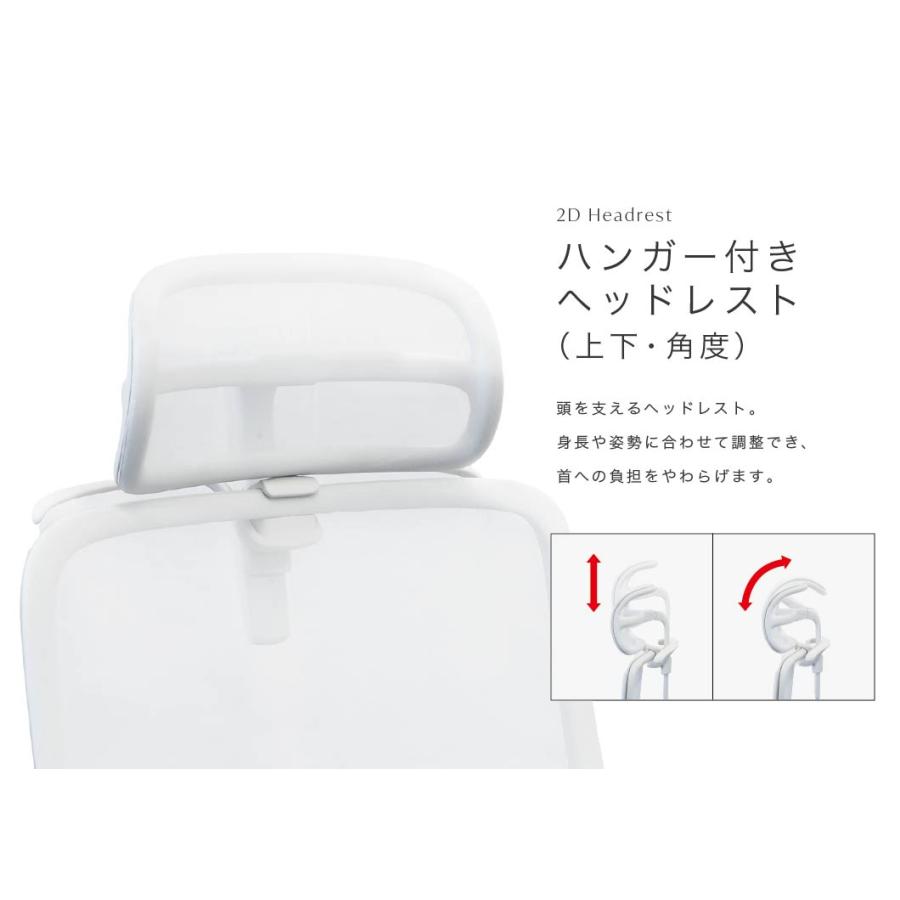 LOOKIT オフィスチェア 肘付き ヘッドレスト ハンガー メッシュチェア 高機能 デスクチェア パソコンチェア チェア シンクロロッキング ...