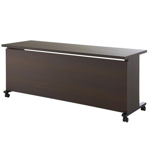 法人送料無料  会議テーブル 幅1800×奥行600×高さ720mm 前パネル付き 抗菌天板 ABS樹脂エッジ巻 ミーティングテーブル オフィステーブル 会議室 YWS-6018_1