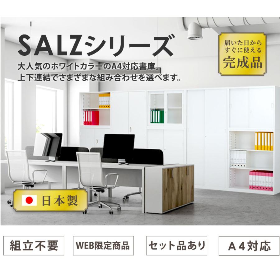 生興 書庫 上下セット 5段 幅880×奥行380×高さ1860mm スチール書庫