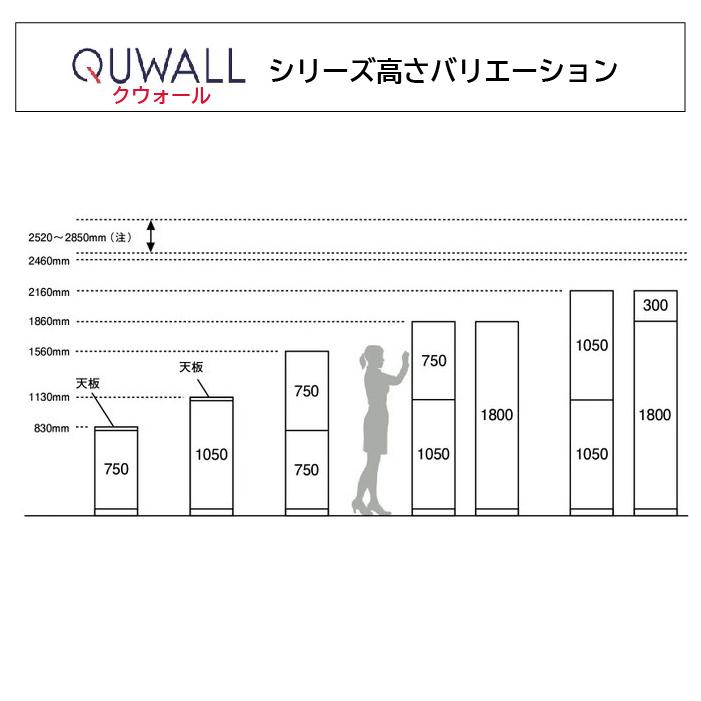 ワードローブ ロッカー 収納 衣装 スーツ 棚 キャビネット オフィスユニット 壁面収納庫 システム収納 壁面ユニット 保管庫 QUWALL クウォール RG45-18Lの画像