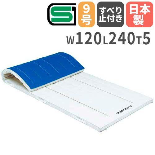法人限定 体操マット 滑り止め付き 5cm厚 9号帆布 120×240×5cm ミラスポンジマット 体育マット エバーマット トーエイライト SGマーク付き T1911 T 1911 : 3y tl t1911 : LOOKIT オフィス家具 インテリア