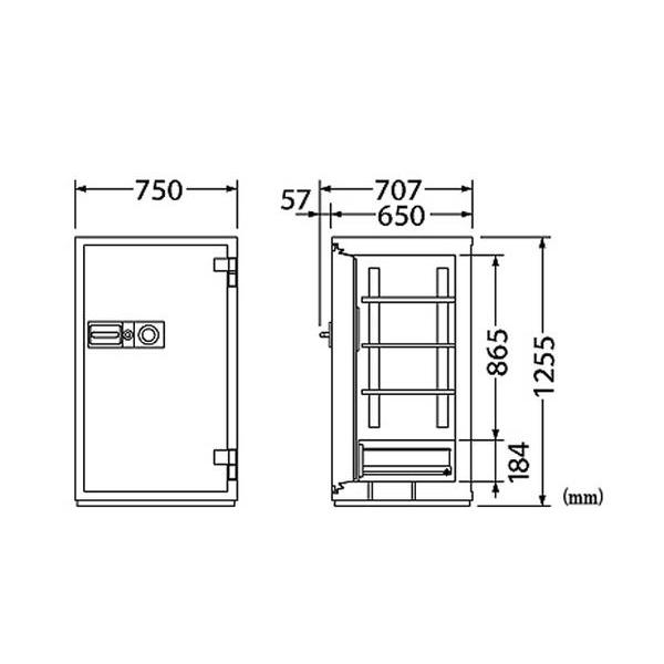 送料無料　耐火金庫　CSG-93ER　オフィス用　解錠履歴　エーコー