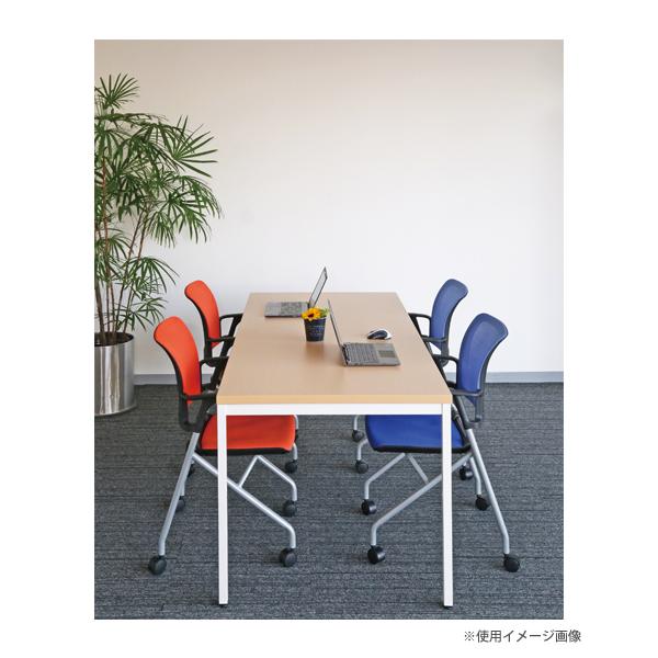 設置無料 会議テーブル 幅1500×奥行800×高さ720mm グレー ナチュラル 会議用テーブル ミーティングテーブル おしゃれ ワークテーブル 150cm 机 CRS-1508_1