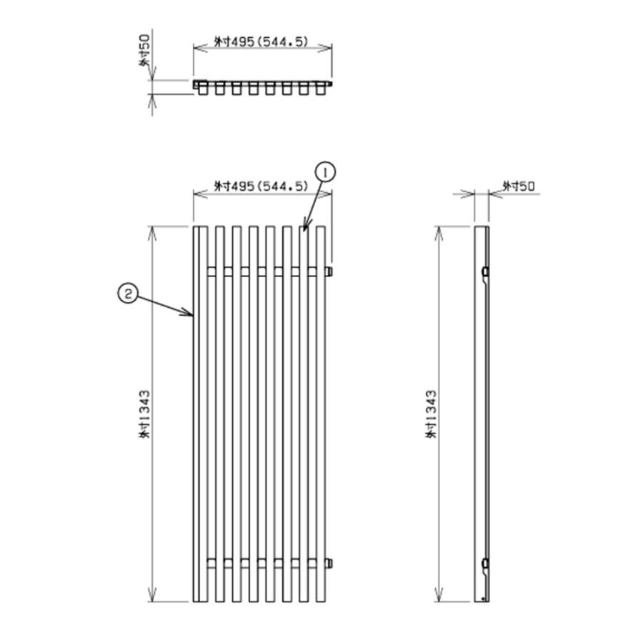 設置無料 格子 高さ140cm用 90度 間仕切り パーテーション 衝立