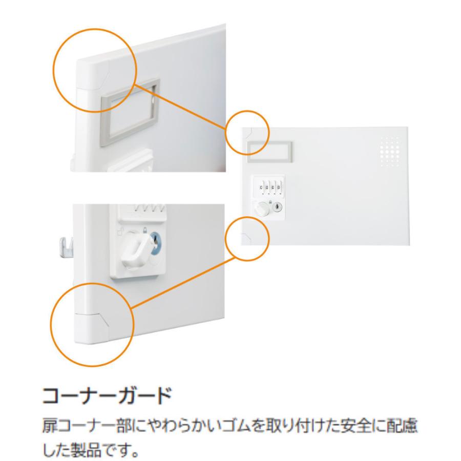 設置無料  ロッカー 20人用 3列6段 南京錠用錠 浅型 窓付き 幅1200×高さ1510mm スチールロッカー パーソナルロッカー 靴箱 学校 日本製 完成品 GLK-A20CSWの画像