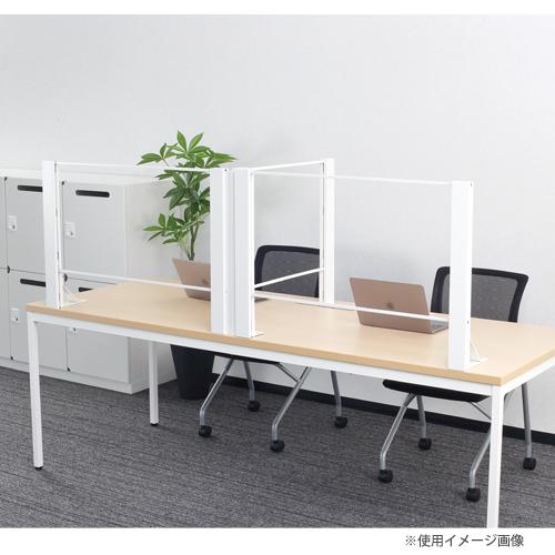 設置無料  飛沫防止パーテーション 幅942×奥行942×高さ600mm L字 ホワイト ブラック 飛沫防止パネル アクリル板 透明 デスクトップパネル L型 HG-L090906の画像