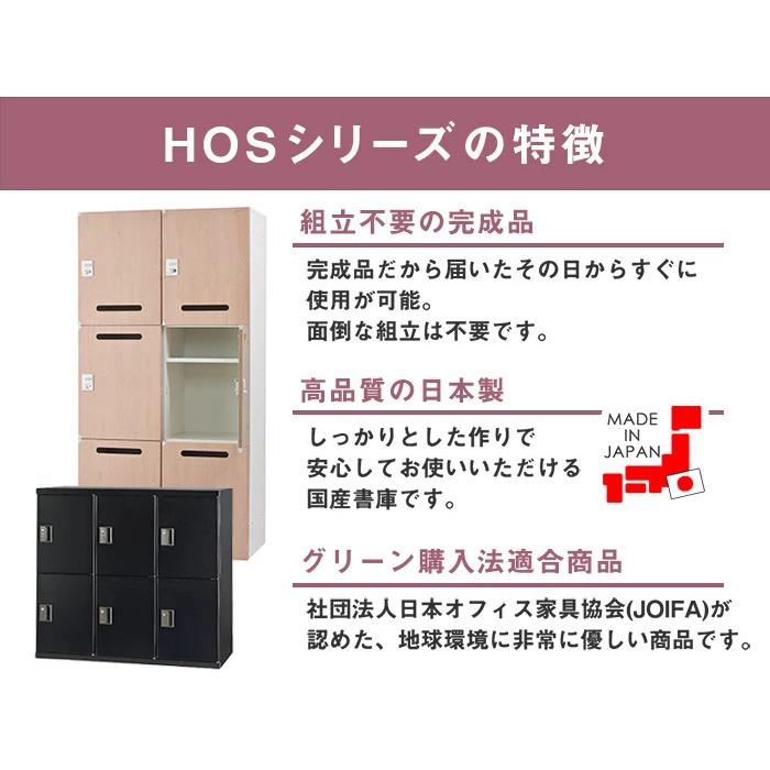 設置無料  3枚引戸書庫 幅900×奥行450×高さ1050mm 下置用 黒 キャビネット 引き違い書庫 スチール書庫 壁面収納 書類収納 完成品 日本製 棚 HOS-HKS3DX-Bの画像