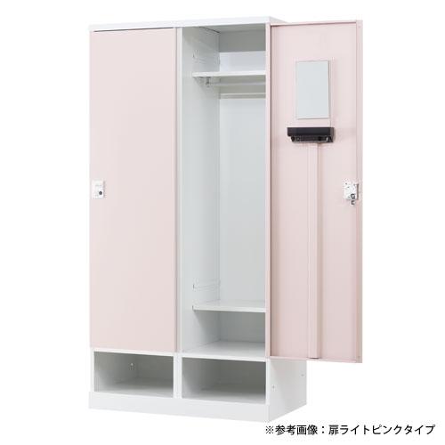 設置無料  ロッカー 2人用 幅900mm IC錠 下段オープンタイプ ナチュラル スチールロッカー 更衣ロッカー 更衣室 会社 RKLシリーズ 日本製 RLK-TKC290-WNT_4