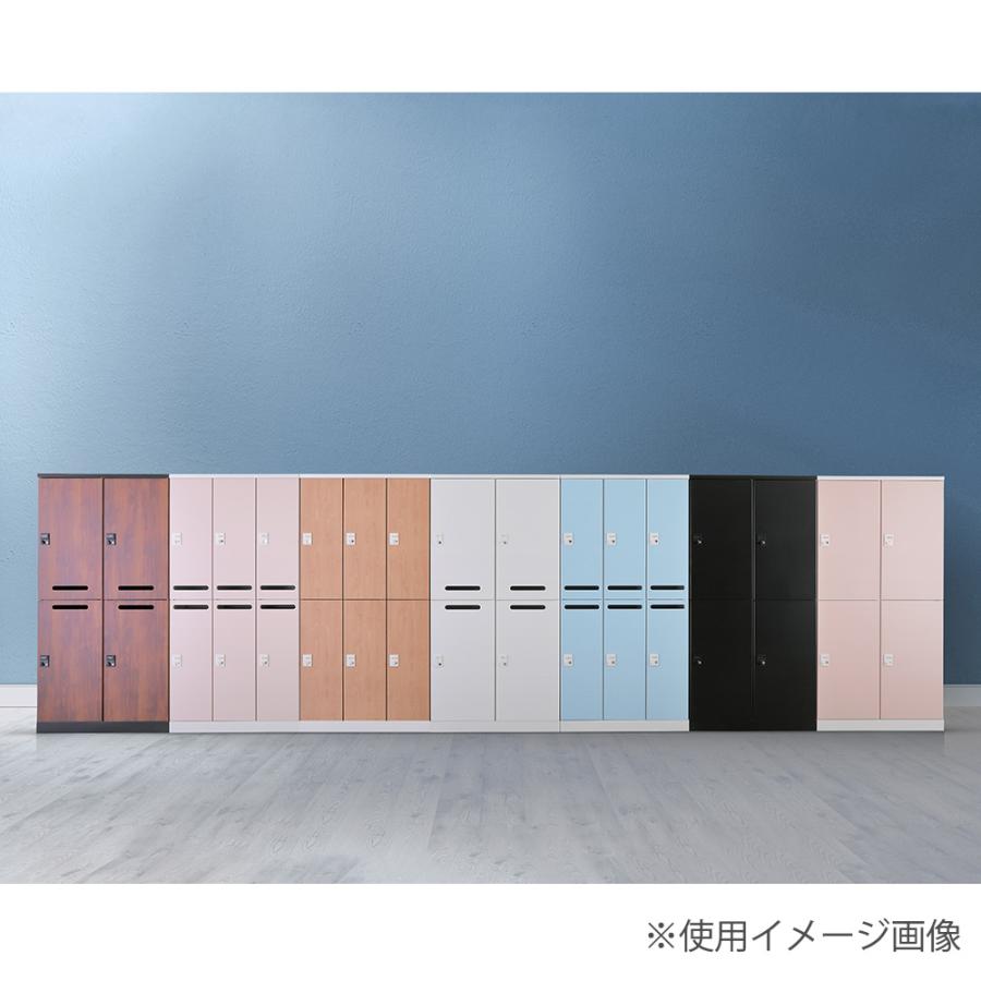 設置無料 ロッカー 4人用 2列2段 幅525mm ダイヤル錠 オール扉 可動棚 木目 スチールロッカー 更衣ロッカー 更衣室 会社 RLK TADAN 日本製 RLK-TTKD4252-T_1