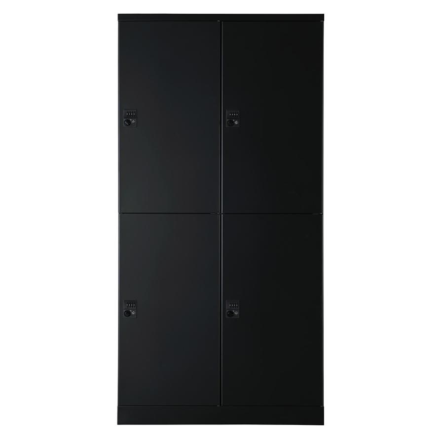 設置無料 ロッカー 4人用 2列2段 幅900mm ダイヤル錠 オール扉