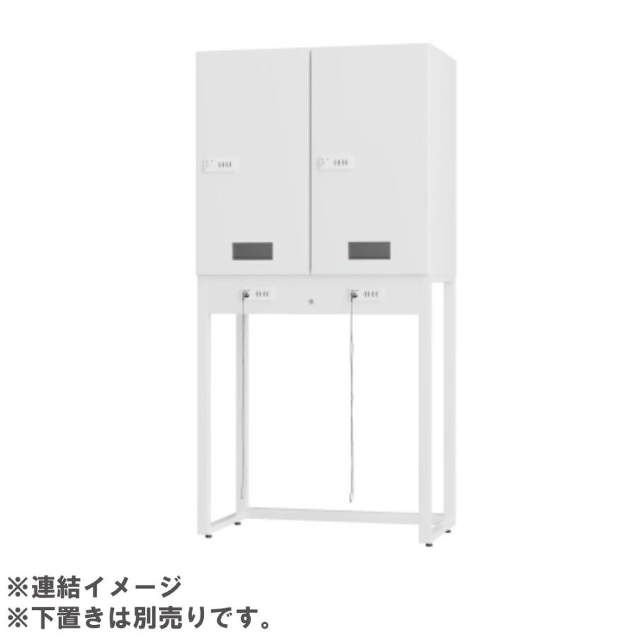 設置無料  上置き 2列1段 窓付き ダイヤル錠 セルフクローク ロッカー 収納 オフィス収納 荷物置き 預け入れ 鍵付き 上下連結 ホテル 会場 日本製 SC-UW9021_4