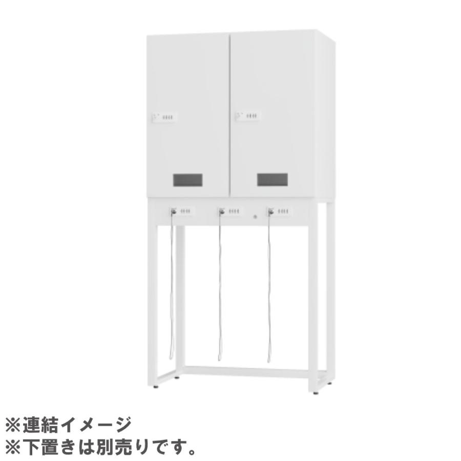 設置無料  上置き 2列1段 窓付き ダイヤル錠 セルフクローク ロッカー 収納 オフィス収納 荷物置き 預け入れ 鍵付き 上下連結 ホテル 会場 日本製 SC-UW9021_5