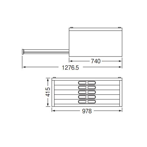 法人限定 マップケ−ス A1判 5段 図保管庫 鍵付 マップ収納 マップ