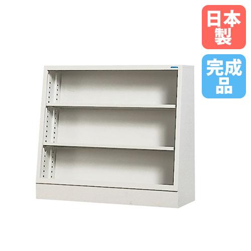 法人限定 搬入設置 スチール書架 幅880×高さ800mm 自由棚2枚付 収納庫 