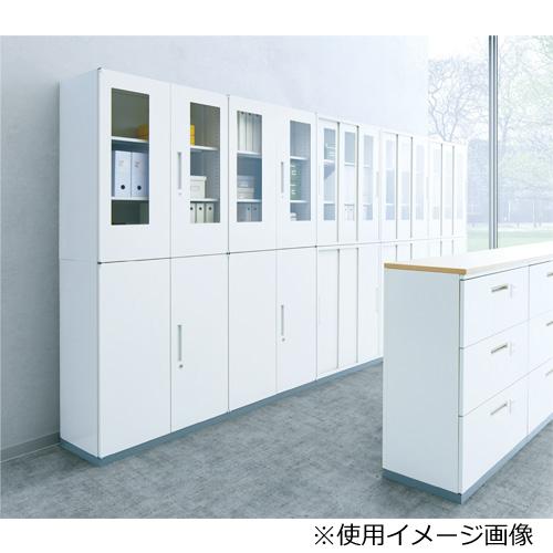法人限定 引違い書庫 スチール棚 引き戸 鍵付き 大型収納 ハイタイプ