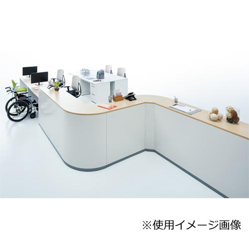 法人限定 受付カウンター ハイカウンター 幅180cm 収納棚 スチール 受付 収納棚 書庫 書類棚 インフォメーション 記載台 ワイド 幅広 会社 TFHC-C-09-1845N_5