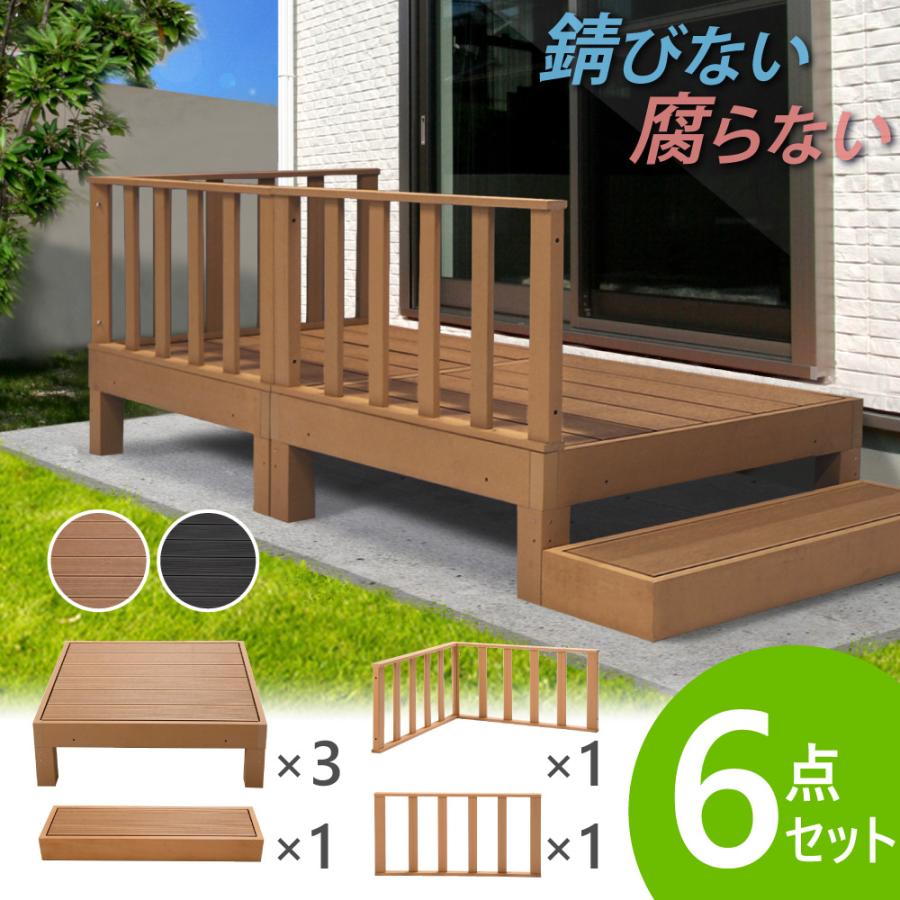 値下げ可能 ウッドデッキ6個セット 【公式通販】