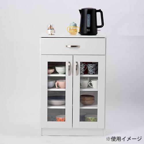 食器棚 幅590×奥行400×高さ900mm キャビネット 収納棚 キッチン収納
