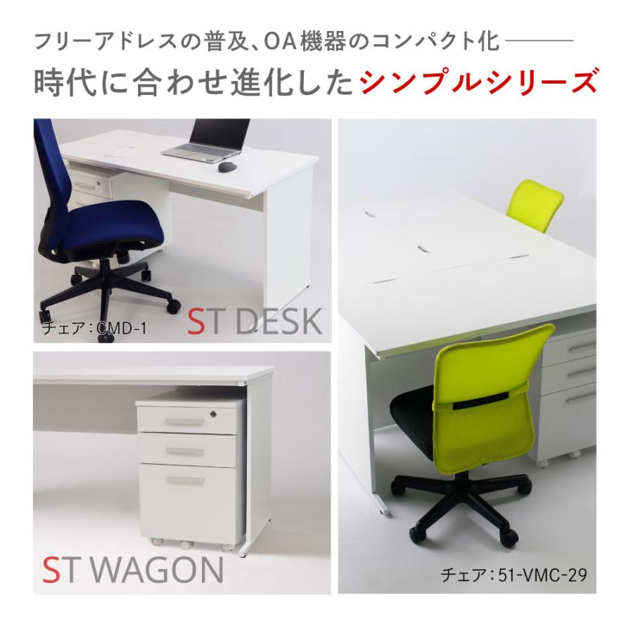 法人送料無料 オフィスデスク ホワイト 平机 幅140cm 会社 オフィス 机