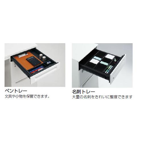設置無料  オカムラ アドバンス オフィスデスク 片袖 3段 L脚 中央引出し無 シリンダー錠 幅1600×奥行700mm ワークデスク 日本製 3V11AF 3V13AFの画像