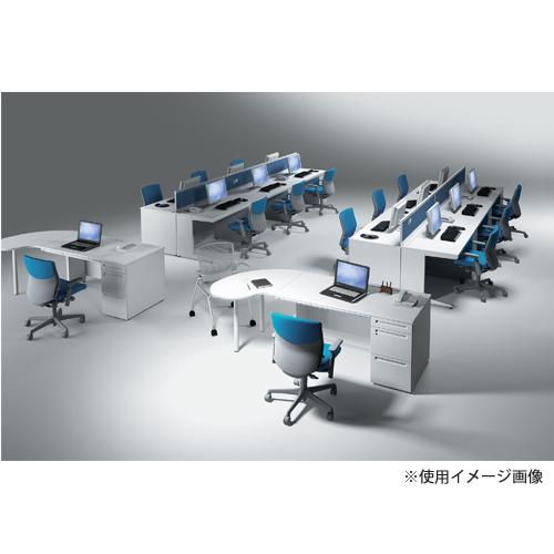 設置無料  オカムラ アドバンス オフィスデスク 平机 L脚タイプ 中央引出し無 幅800×奥行600mm ワークデスク パソコンデスク スチールデスク 日本製 3V21CMの画像