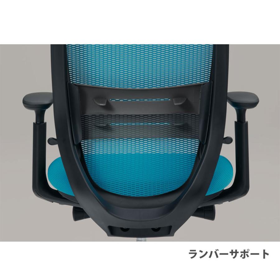 設置無料 オフィスチェア オカムラ シルフィー 5本脚 ローバック メッシュタイプ デザインアーム ランバーサポート付 デスクチェア 完成品 日本製 C641ZSの画像
