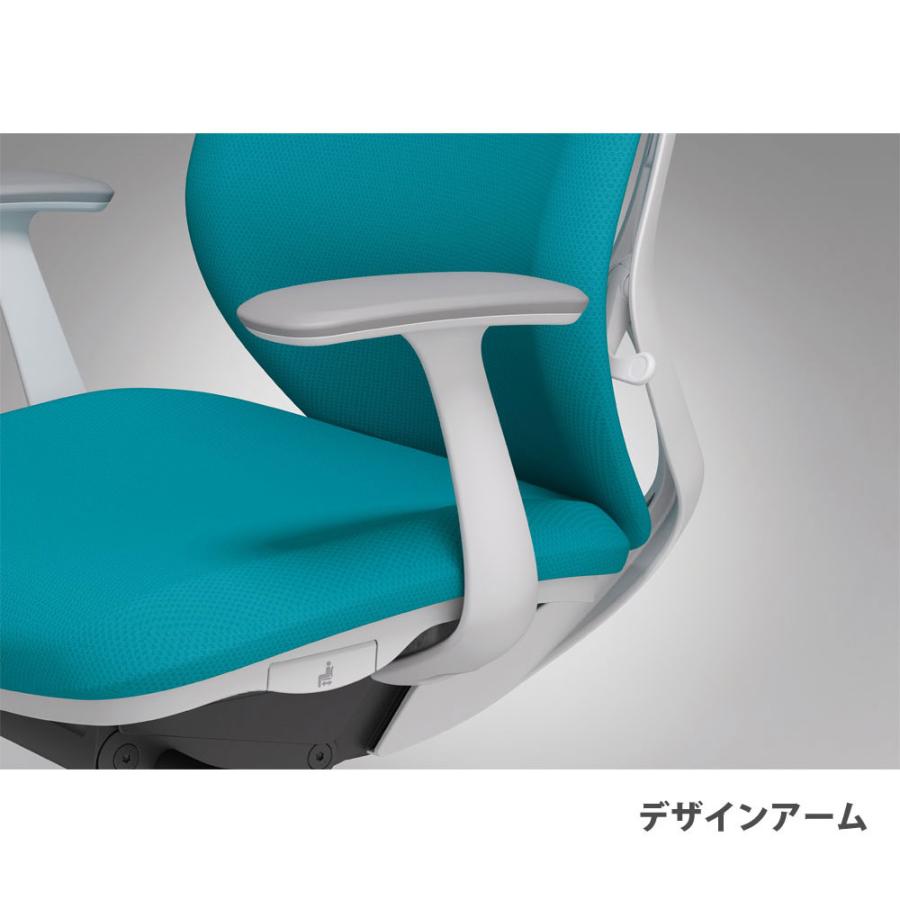 設置無料 オフィスチェア オカムラ シルフィー 5本脚 ローバック メッシュタイプ デザインアーム ランバーサポート付 デスクチェア 完成品 日本製 C641ZZの画像
