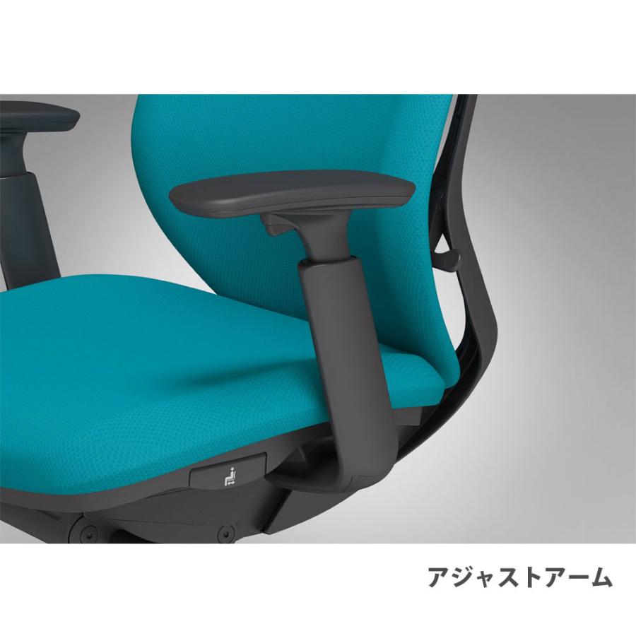 設置無料 オフィスチェア オカムラ シルフィー 5本脚 ハイバック メッシュタイプ アジャストアーム ランバーサポート付 デスクチェア 完成品 日本製 C685BSの画像