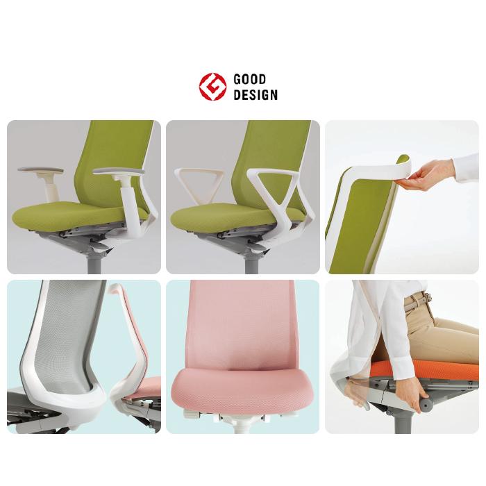 オカムラ　フルーエント　肘なし オカムラ フルーエント ローバック 肘なし Fluent オフィス