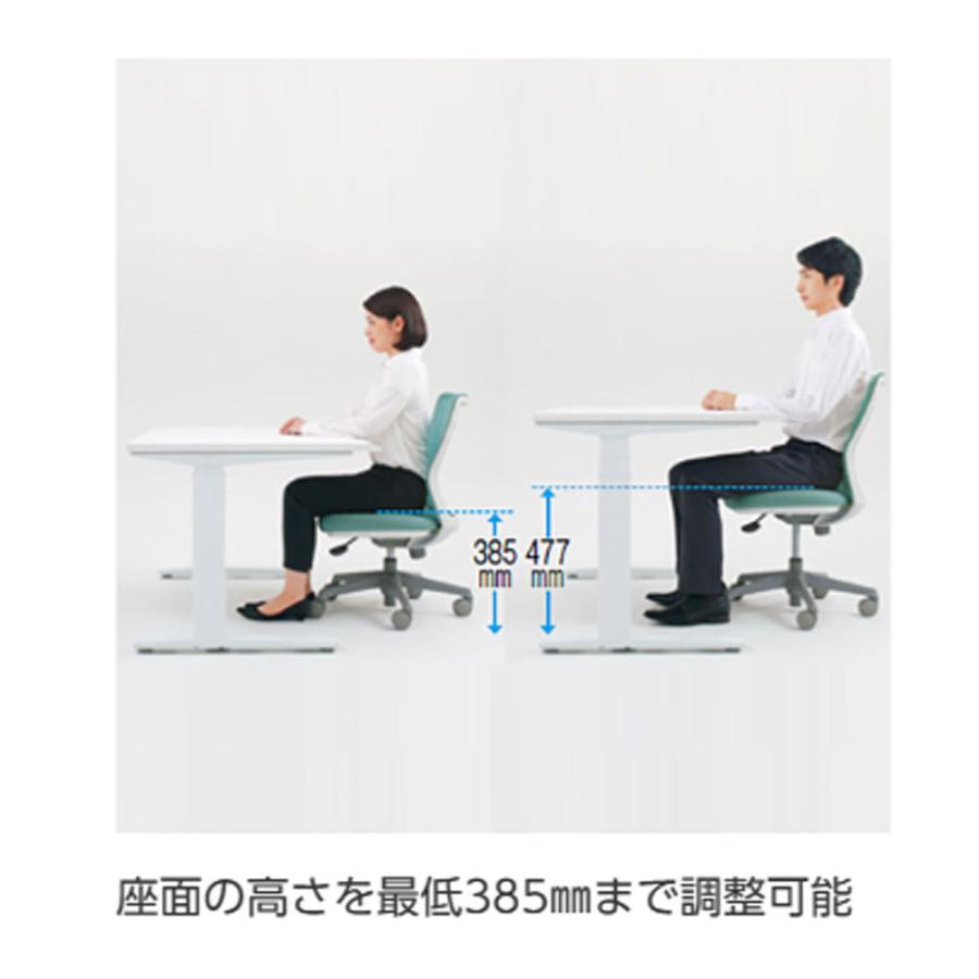 設置無料 オフィスチェア オカムラ CG-M パッドタイプ 肘なし ブラックフレーム ウレタンキャスター デスクチェア PCチェア オフィス 完成品 日本製 CG17YRの画像