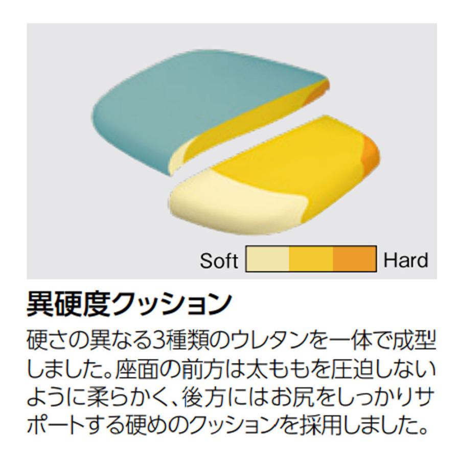 設置無料 オフィスチェア オカムラ CG-M パッドタイプ 肘なし ブラックフレーム ウレタンキャスター デスクチェア PCチェア オフィス 完成品 日本製 CG17YRの画像